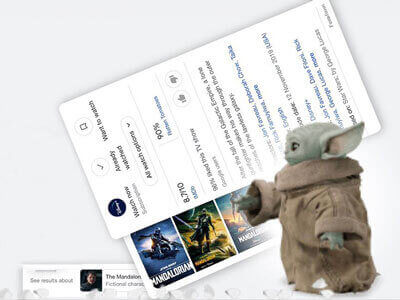 Googles The Mandalorian Easter Egg