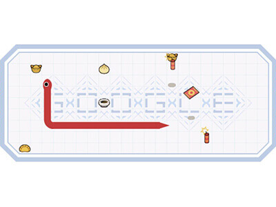 Google Snake-Spiel